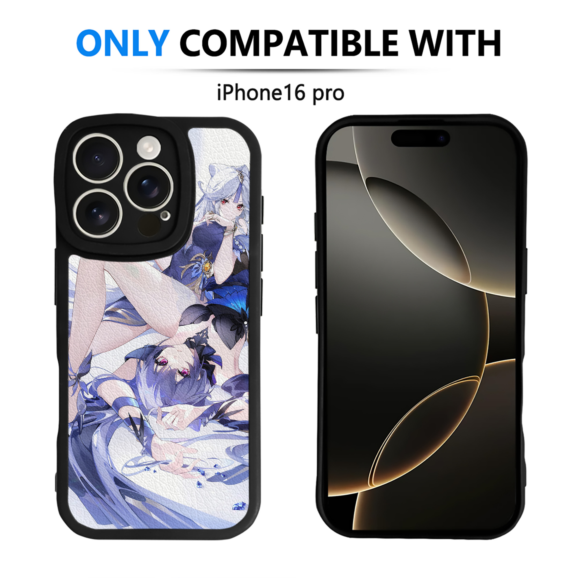 げんし神 genshin 【iPhone 16シリーズ対応】シリコンスマホケース（レザー調） 材質：シリコン
